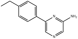 2-Amino-6-(4-ethylphenyl)pyrazine 结构式