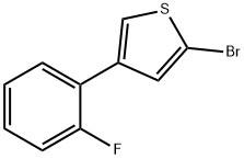 2-Bromo-4-(2-fluorophenyl)thiophene 结构式