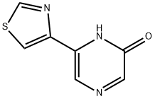 2-Hydroxy-6-(4-thiazolyl)pyrazine 结构式