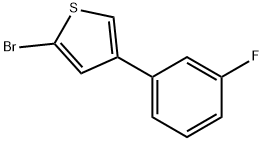 2-溴-4-(3-氟苯基)噻吩 结构式