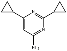 2,6-二环丙基嘧啶-4-胺 结构式