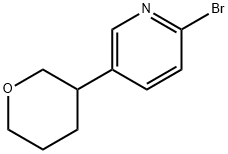 2-Bromo-5-(tetrahydropyran-3-yl)pyridine 结构式