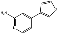 4-(FURAN-3-YL)PYRIDIN-2-AMINE 结构式