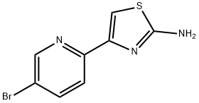 3-Bromo-6-(2-aminothiazol-4-yl)pyridine 结构式