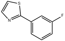 2-(3-Fluorophenyl)thiazole 结构式