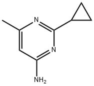 4-Amino-6-methyl-2-cyclopropylpyrimidine 结构式