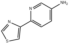 3-AMINO-6-(THIAZOL-4-YL)PYRIDINE 结构式