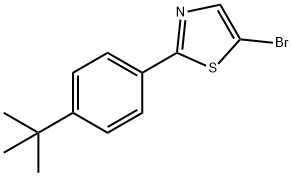 5-Bromo-2-(4-tert-butylphenyl)thiazole 结构式