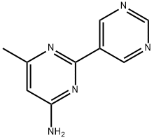 4-Amino-6-methyl-2-(5-pyrimidyl)pyrimidine 结构式