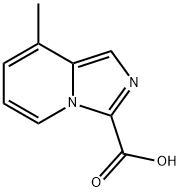 8-甲基咪唑并[1,5-A]吡啶-3-甲酸 结构式