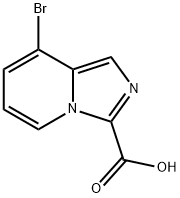 8-溴咪唑并[1,5-A]吡啶-3-甲酸 结构式