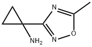 1-(5-methyl-1,2,4-oxadiazol-3-yl)cyclopropan-1-amine 结构式
