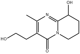 2-甲基-3-(2-羟基)乙基-9-羟基-6,7,8,9-四氢-4H-吡啶并[1,2-A]嘧啶-4-酮 结构式