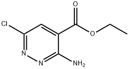 3-氨基-6-氯哒嗪-4-羧酸乙酯 结构式