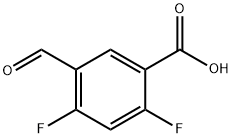 2,4-difluoro-5-formylbenzoic acid 结构式