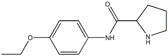 N-(4-ethoxyphenyl)pyrrolidine-2-carboxamide 结构式