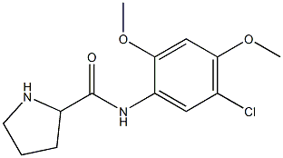 N-(5-chloro-2,4-dimethoxyphenyl)pyrrolidine-2-carboxamide 结构式