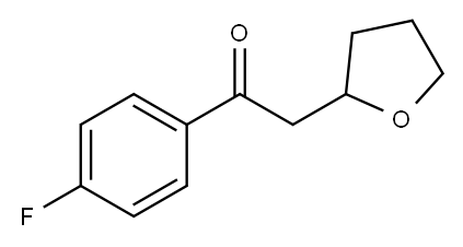 1-(4-氟苯基)-2-(噁戊环-2-基)乙烷-1-酮 结构式
