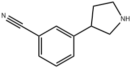 3-(pyrrolidin-3-yl)benzonitrile 结构式