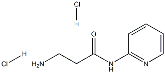 3-氨基-N-(吡啶-2-基)丙酰胺二盐酸 结构式