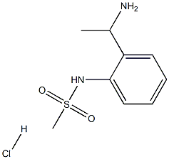 N-[2-(1-氨基乙基)苯基]甲磺酰胺盐酸 结构式