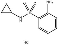 2-氨基-N-环丙基苯-1-磺酰胺盐酸盐 结构式