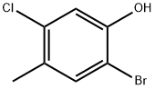2-BROMO-5-CHLORO-4-METHYLPHENOL 结构式