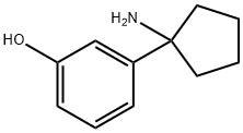3-(1-aminocyclopentyl)phenol 结构式