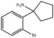 1-(2-溴苯基)环戊胺 结构式