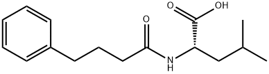 L-Leucine, N-(1-oxo-4-phenylbutyl)- 结构式