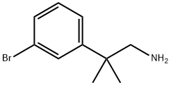 2-(3-bromophenyl)-2-methylpropan-1-amine 结构式