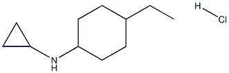 N-环丙基-4-乙基环己-1-胺盐酸盐 结构式