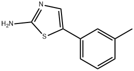 5-(3-甲基苯基)-1,3-噻唑-2-胺 结构式