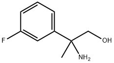 2-氨基-2-(3-氟苯基)丙-1-醇 结构式