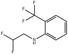 N-(2,2-二氟乙基)-2-(三氟甲基)苯胺 结构式
