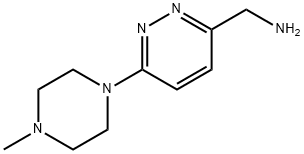 (6-(4-甲基哌嗪-1-基)哒嗪-3-基)甲胺 结构式