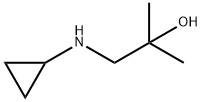1-(cyclopropylamino)-2-methylpropan-2-ol 结构式