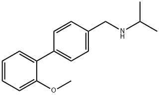 {[4-(2-甲氧苯基)苯基]甲基}(丙烷-2-基)胺 结构式