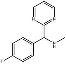 [(4-fluorophenyl)(pyrimidin-2-yl)methyl](methyl)amine 结构式