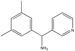 (3,5-dimethylphenyl)(pyridin-3-yl)methanamine 结构式