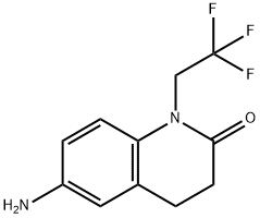6-氨基-1-(2,2,2-三氟乙基)-1,2,3,4-四氢喹啉-2-酮 结构式