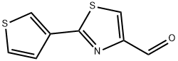 2-(噻吩-3-基)-1,3-噻唑-4-甲醛 结构式