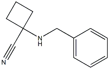 1-(苄基氨基)环丁烷-1-甲腈 结构式