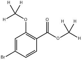 Methyl-d3 3-(methoxy-d3)-bromophenyl-4-carboxylate 结构式