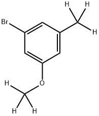 3-(Methyl-d3)-5-(methoxy-d3)-bromobenzene 结构式