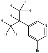 3-Bromo-5-(iso-propyl-d7)-pyridine 结构式