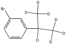 3-(iso-Propyl-d7)bromobenzene 结构式