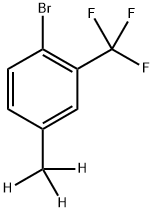 4-(Methyl-d3)-2-trifluoromethylbromobenzene 结构式