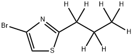 4-Bromo-2-(n-propyl-d7)-thiazole 结构式