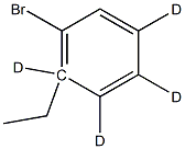 4-Ethylbromo(benzene-d4) 结构式